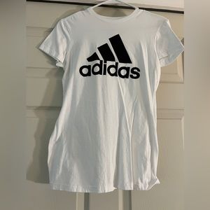 Like new Adidas plain white t shirt